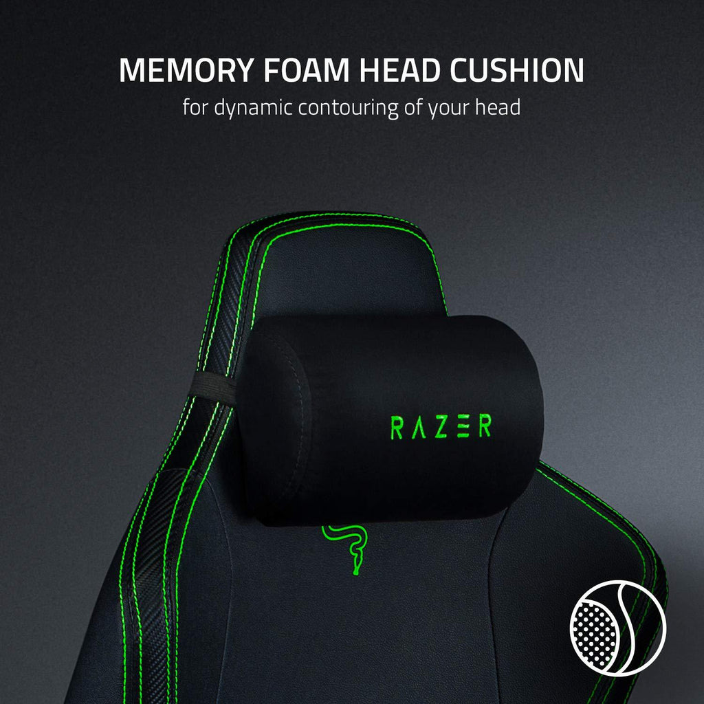 Razer Iskur Black / Green Gaming Chair with Builtin Lumbar Support