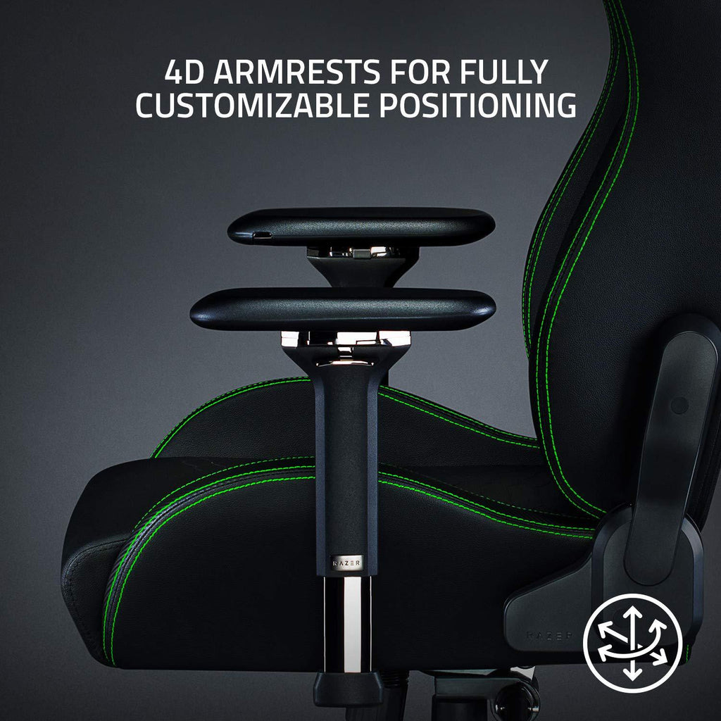 Razer Iskur Black / Green Gaming Chair with Builtin Lumbar Support