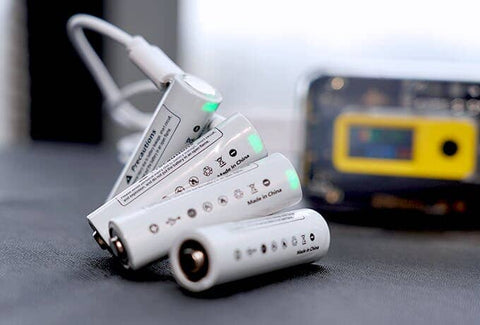 Rechargeable Battery With Micro USB Charging port, LED Power Display ...