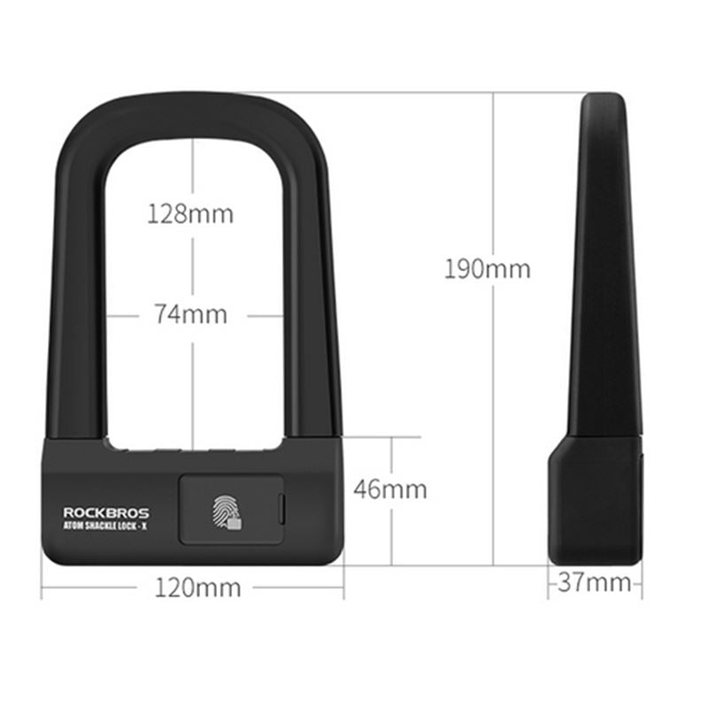 RockBros Bicycle Fingerprint Bike Lock Bike Lock Rockbros