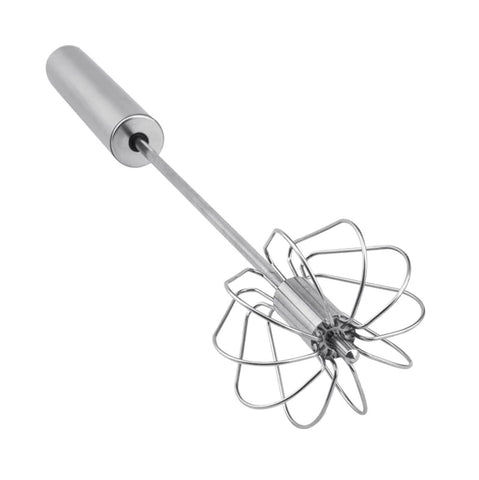 Semi-automatic Egg Beater 304 Stainless Steel Egg Whisk Manual Hand Mixer Self Turning Egg Stirrer Kitchen Accessories Egg Tools Egg Beater & Coffee Beater Furper.com 