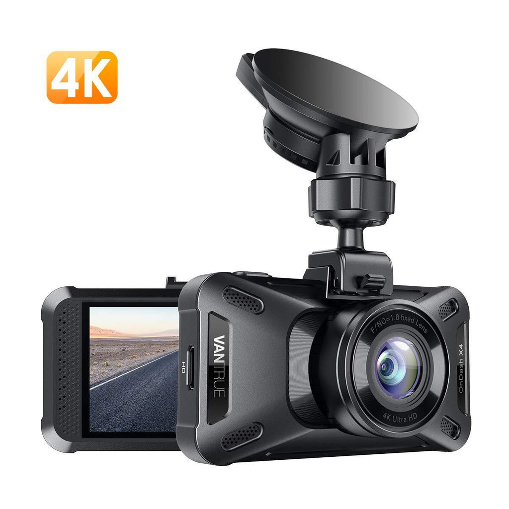 VANTRUE X4S Dashcam 4K+1080P/30FPS mit WiFi, Dual Dashcam Auto