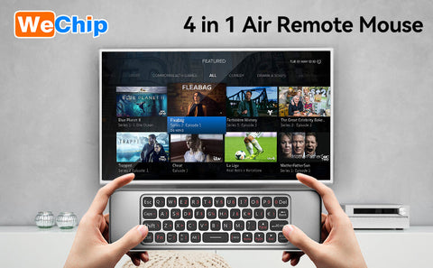 WeChip W3 Air Mouse Remote 2.4 GHz Motion Sensing 4 in 1 Wireless Keyboard  Remote for Smart TV