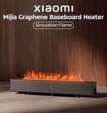 Xiaomi Mijia Graphene Baseboard Electric Heater Simulation Flame Version Fireplace Flame Design Visual Somatosensory Dual Heating Room heater Xiaomi 