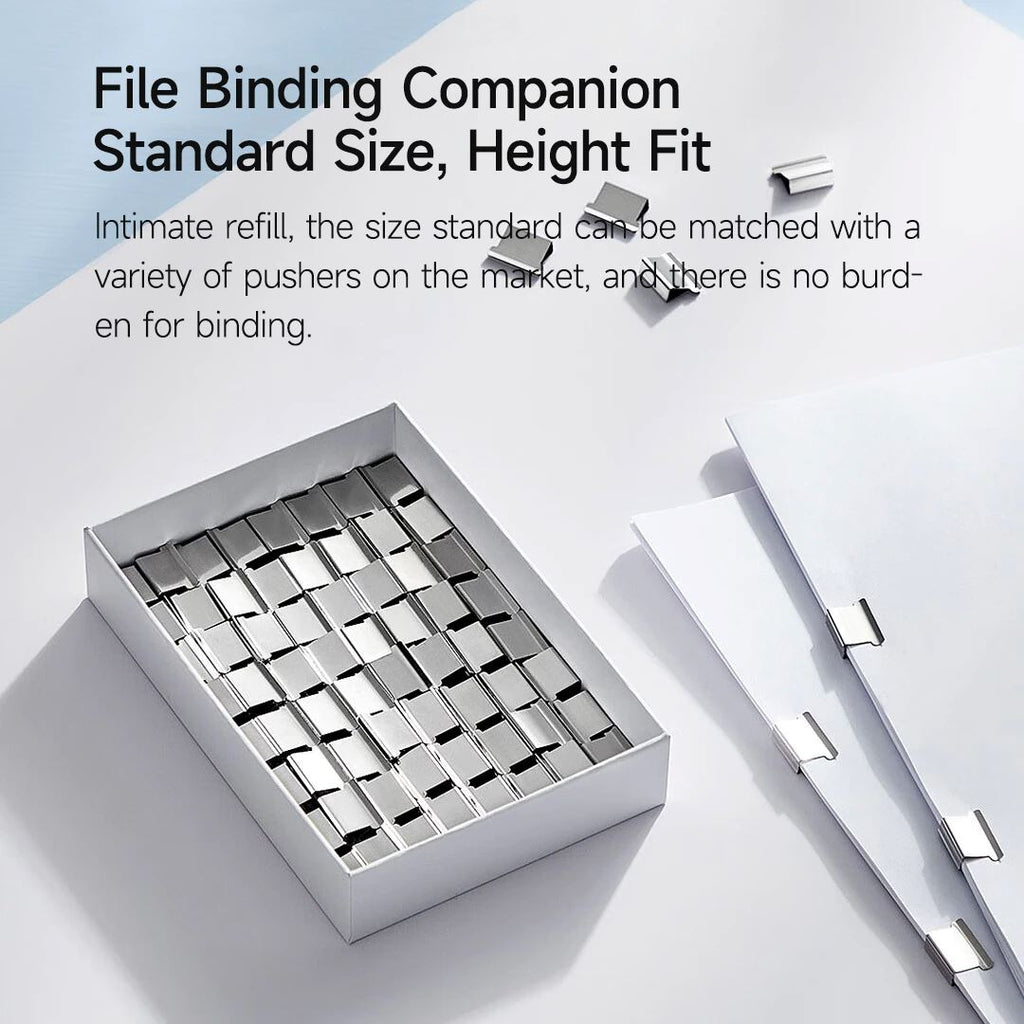 Xiaomi Mijia Paper Pusher Clip With 168 Refills Metal Pusher Holeless ...