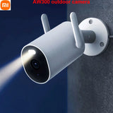 Xiaomi Mijia Smart Outdoor Camera AW300 IP66 2K Full Color Night Vision WiFi Video Surveillance Webcam CCTV Night vision camera Xiaomi 