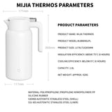 Xiaomi Mijia Thermos kettle 1.8L large capacity long-lasting Thermos lock cold 316L stainless steel Smart Thermos Xiaomi 