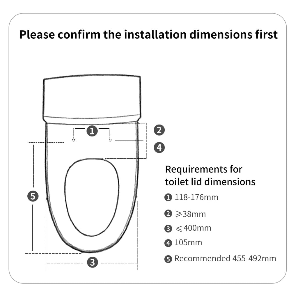 Xiaomi Smartmi Smart Heated Bidet Toilet Seat with Remote Warm Air