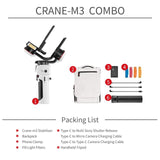 ZHIYUN Crane M3 and M3 Pro 3-Axis Gimbal Handheld Stabilizer for Mirrorless Compact Action Cameras Phone Smartphones iPhone Gimbal ZHIYUN CRANE-M3 COMBO 